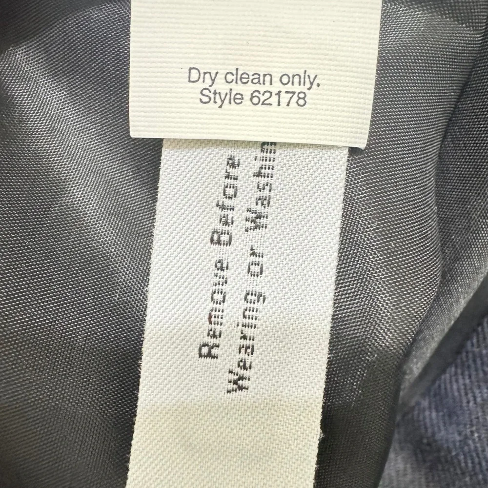 J Crew Italian Wool Plaid Pants‎ Womens Size 2 Green Navy High Rise Career